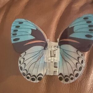 Chic Butterfly Hair Clip - Blue and Black